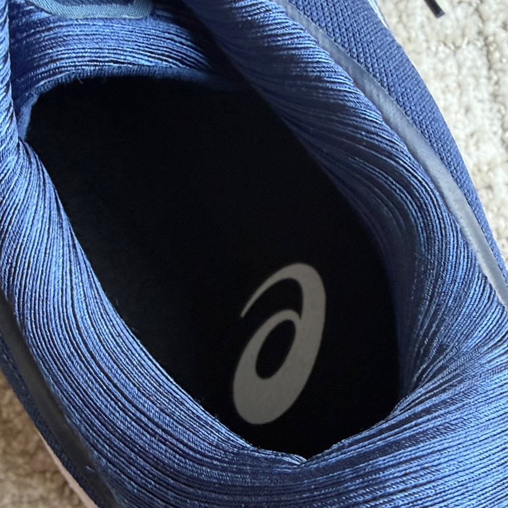 ASICS Navy and White Men's Running Shoes - Picture 5 of 9